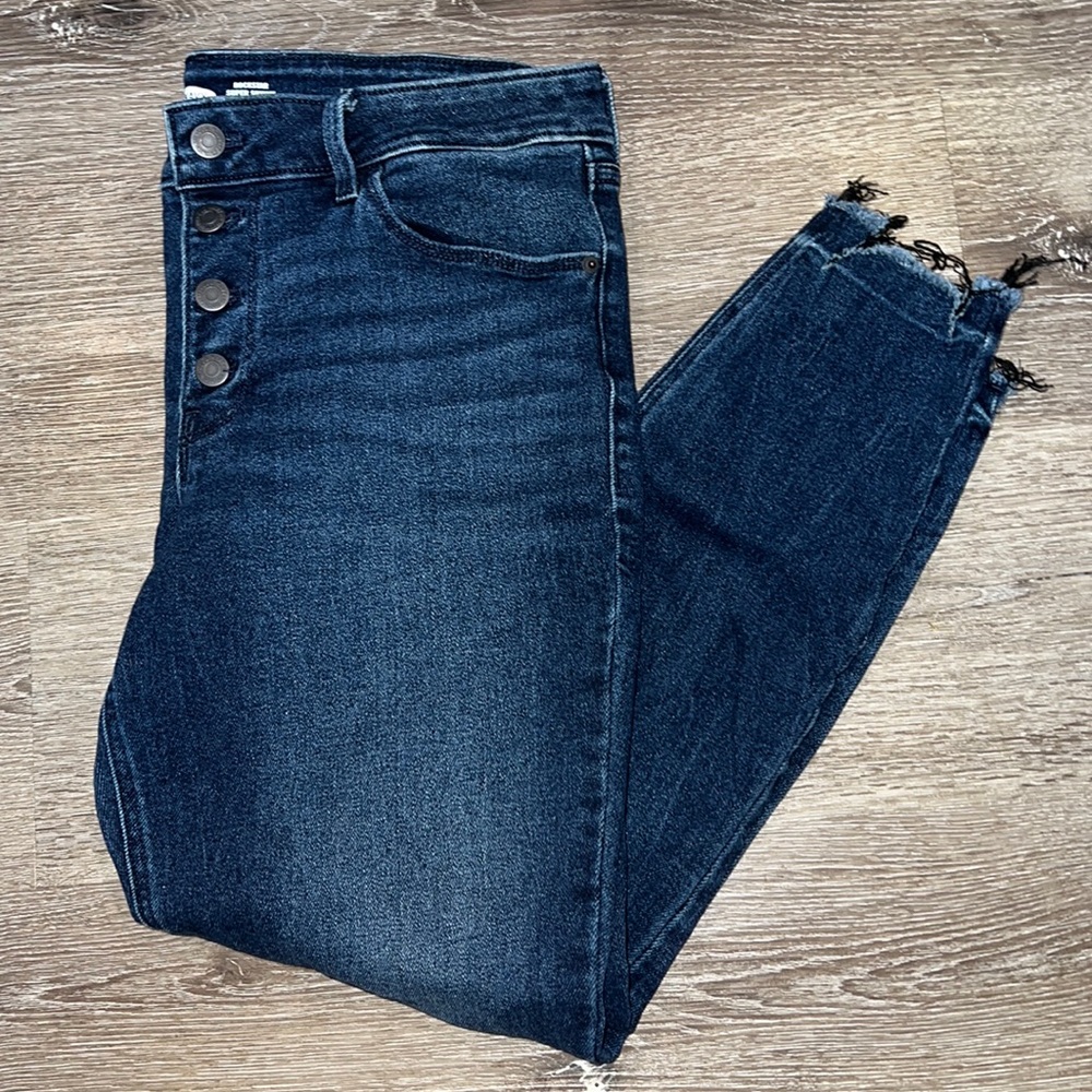 Old Navy Rockstart Super Skinny Ankle Mid Rise Jeans Size 12